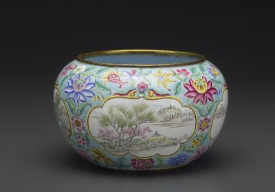 图片[2]-Copper waterpot with painted enamels, Qing dynasty, Qianlong reign (1736-1795)-China Archive